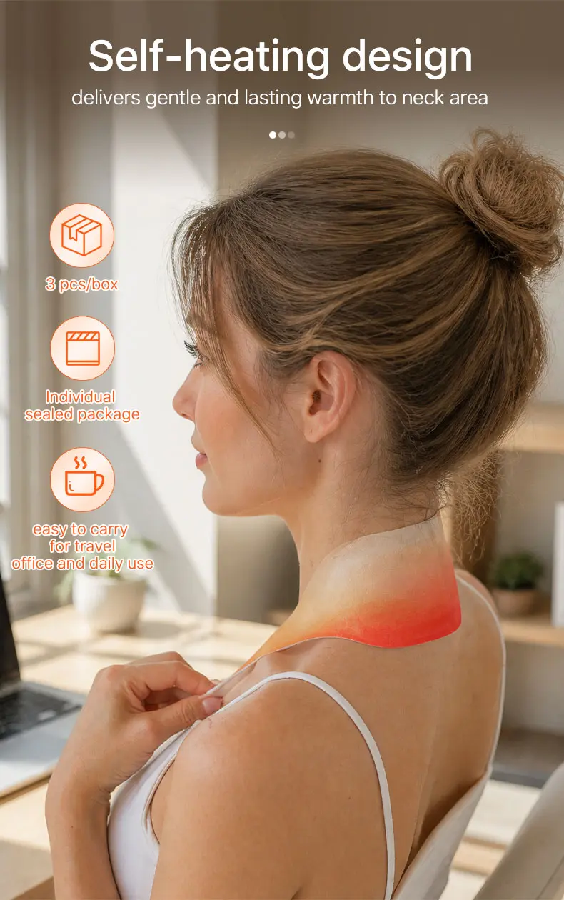 herbal self heating neck warming patch gh 8121 03