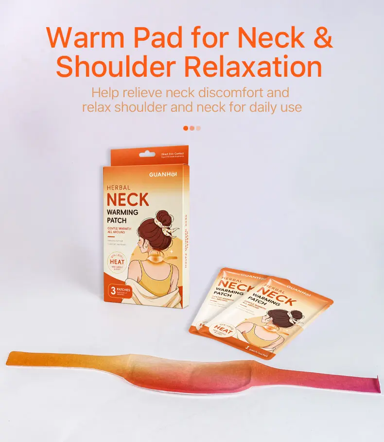 herbal self heating neck warming patch gh 8121 06