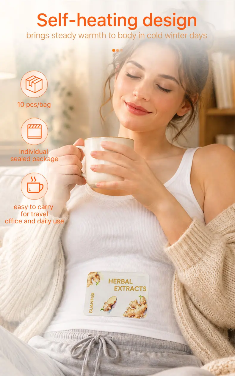 herbal self heating warming patch gh 8117 06