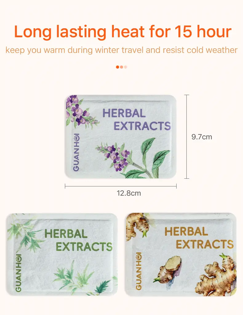 herbal self heating warming patch gh 8117 10