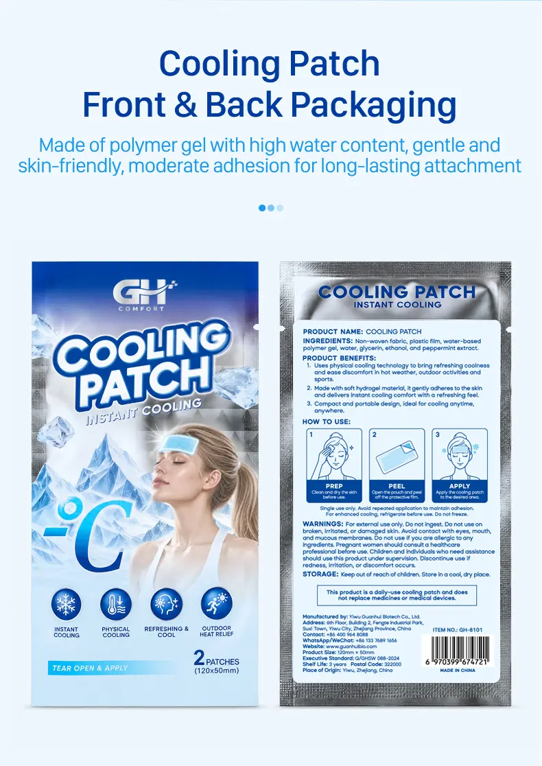hydrogel cooling patch gh 8101 03