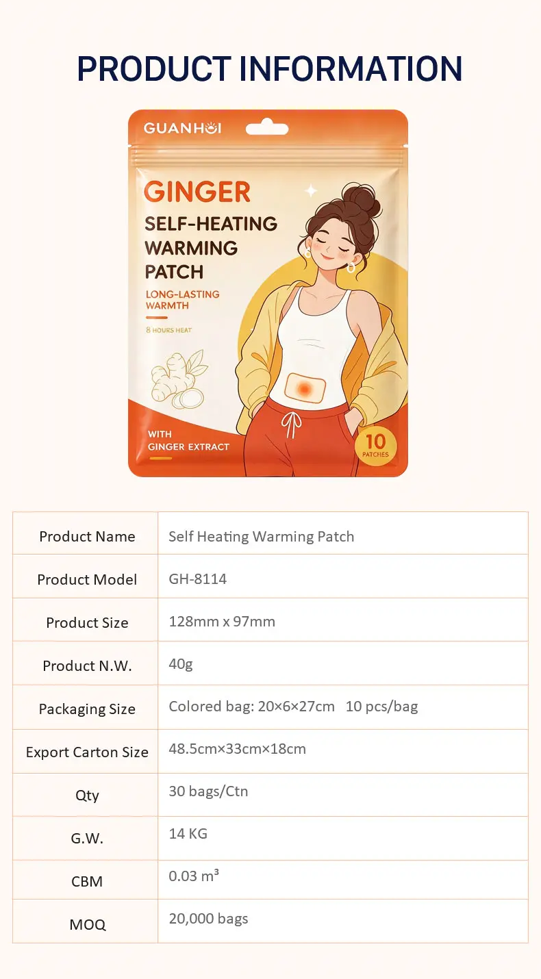 self heating warming patch gh 8114 09